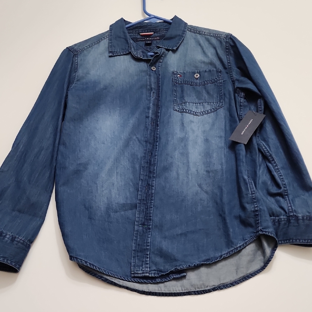 Men's Blue Denim Shirt